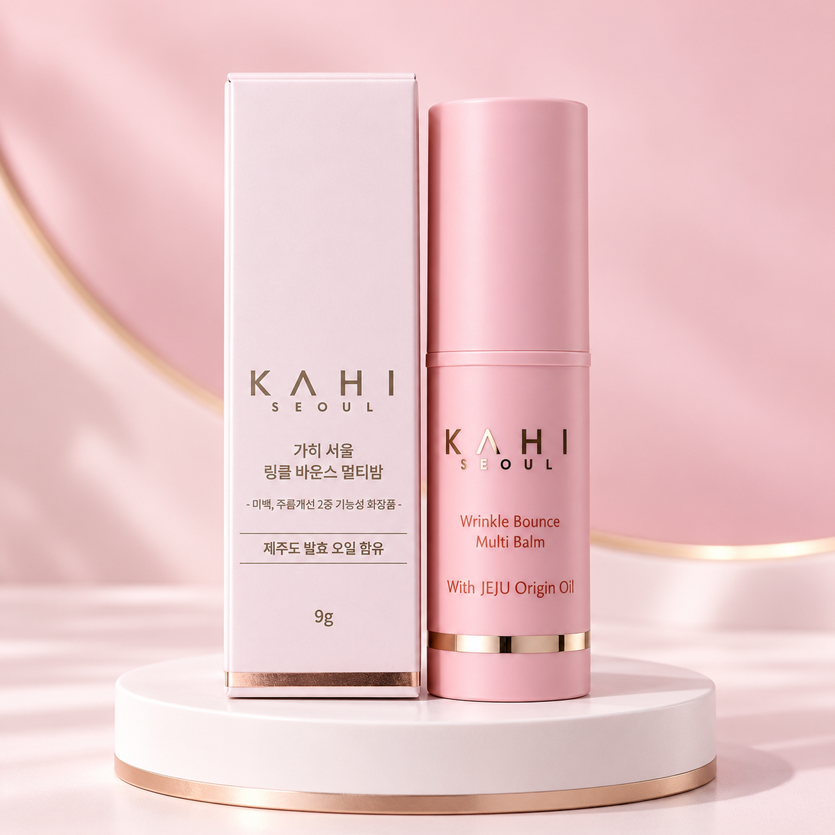 KAHI Wrinkle Bounce Multi Balm de 9 gramos con su caja