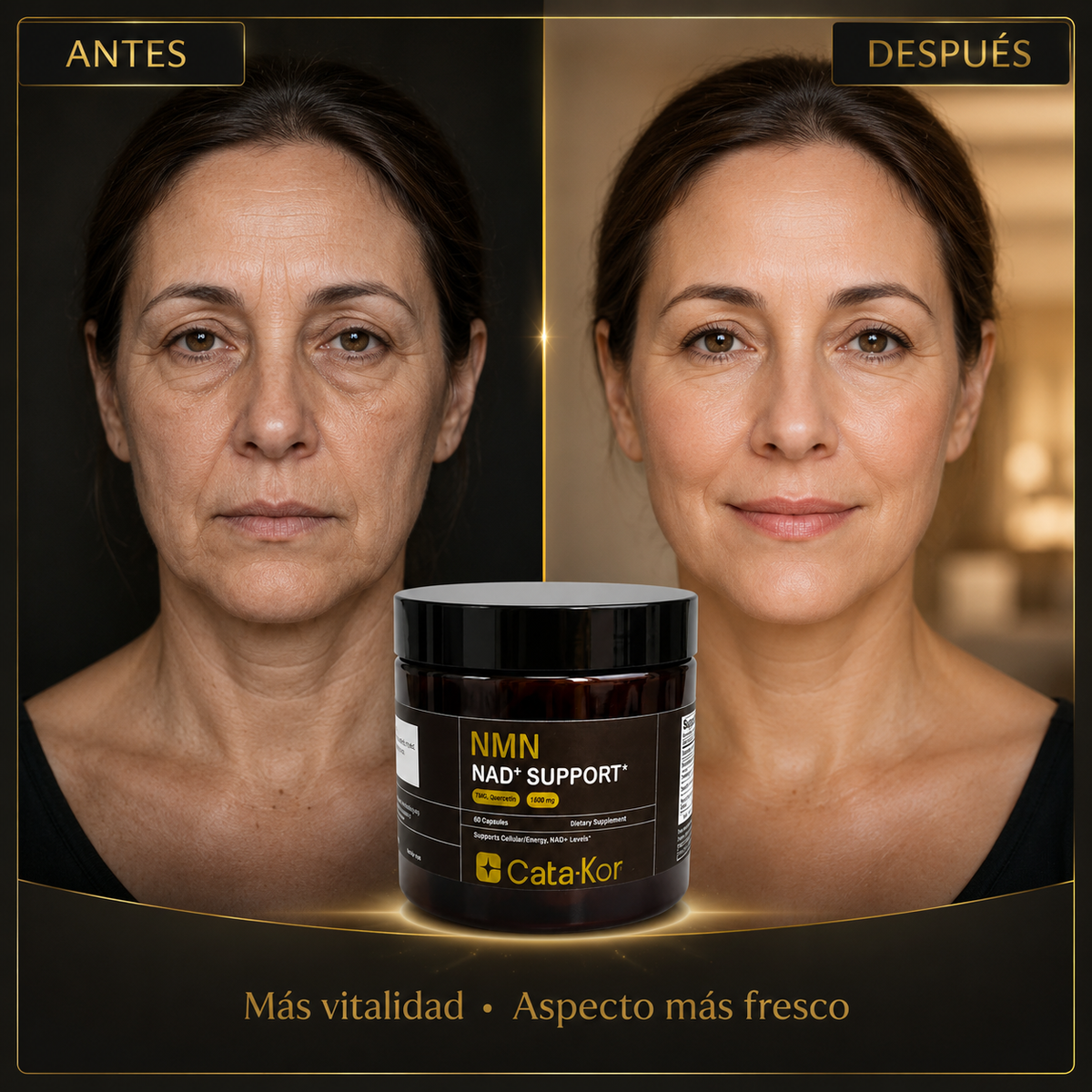 Cata-Kor NMN - concepto de vitalidad y envejecimiento saludable