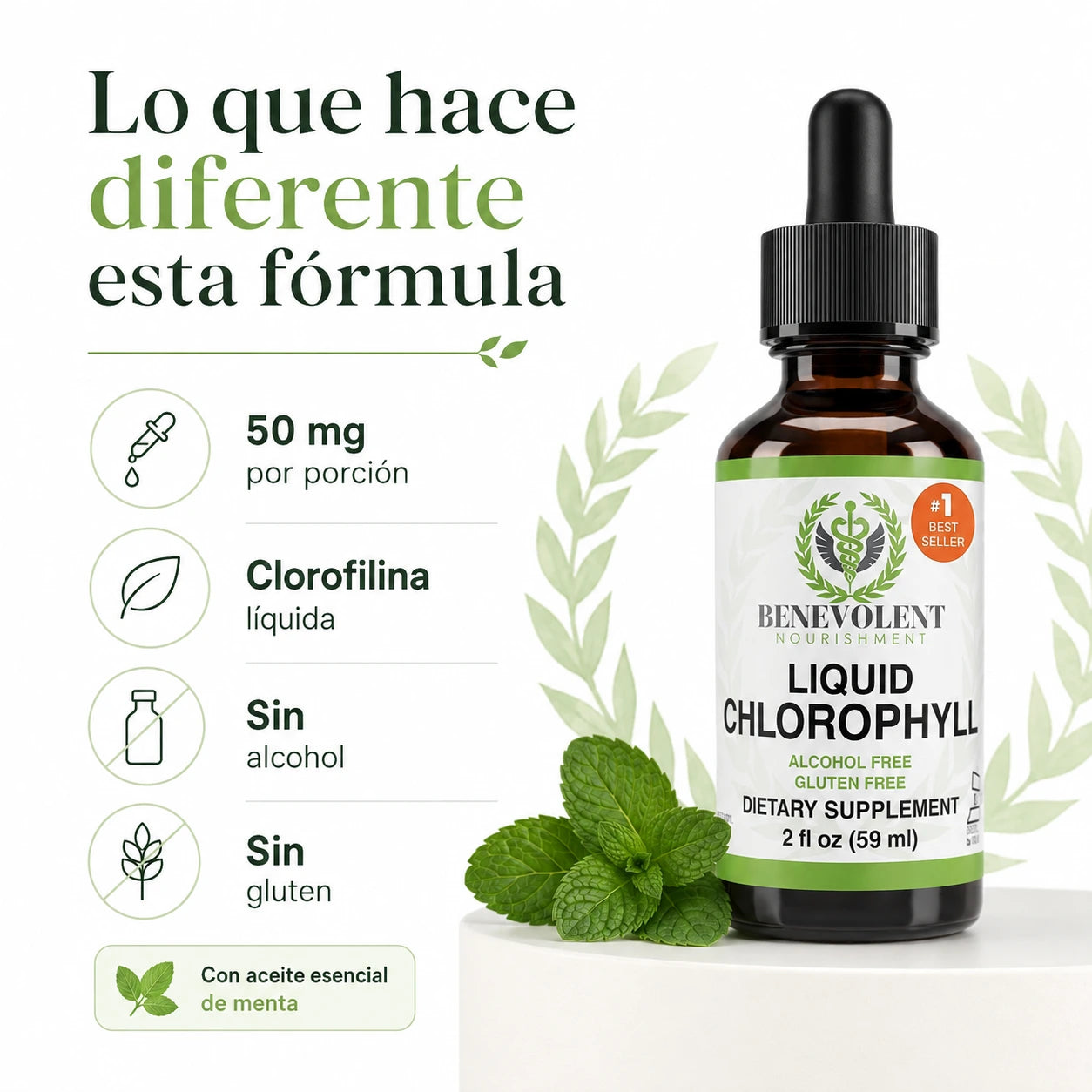 GOTAS DE CLOROFILA 30 ML + REGALO