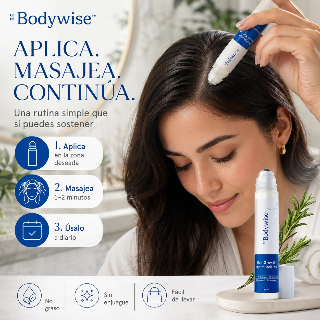 Bodywise Hair Growth Roll-On 25ml