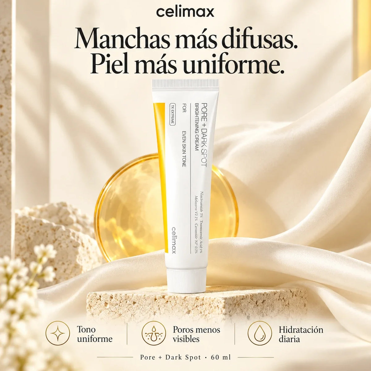 Celimax Pore + Dark Spot 60 ml: cuidado de manchas, tono desigual y poros