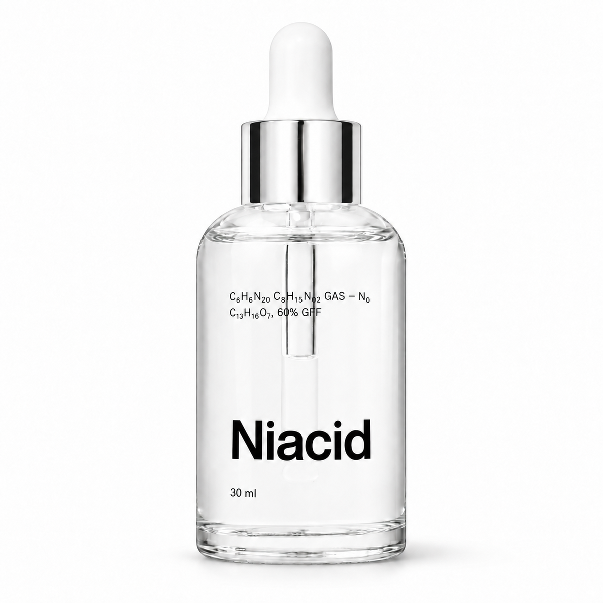 Niacid sérum facial 30 ml sobre fondo blanco