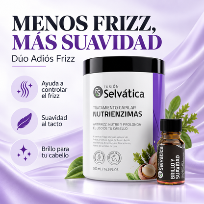 Dúo Adiós Frizz — Cabello Suave y Brillante