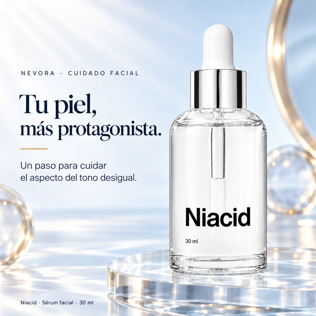 Niacid: cuidado del aspecto del tono desigual