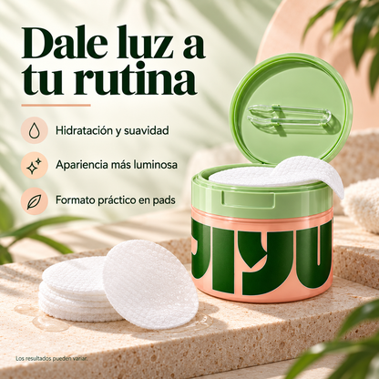 JIYU — Pads Faciales Iluminadores · 100 Unidades