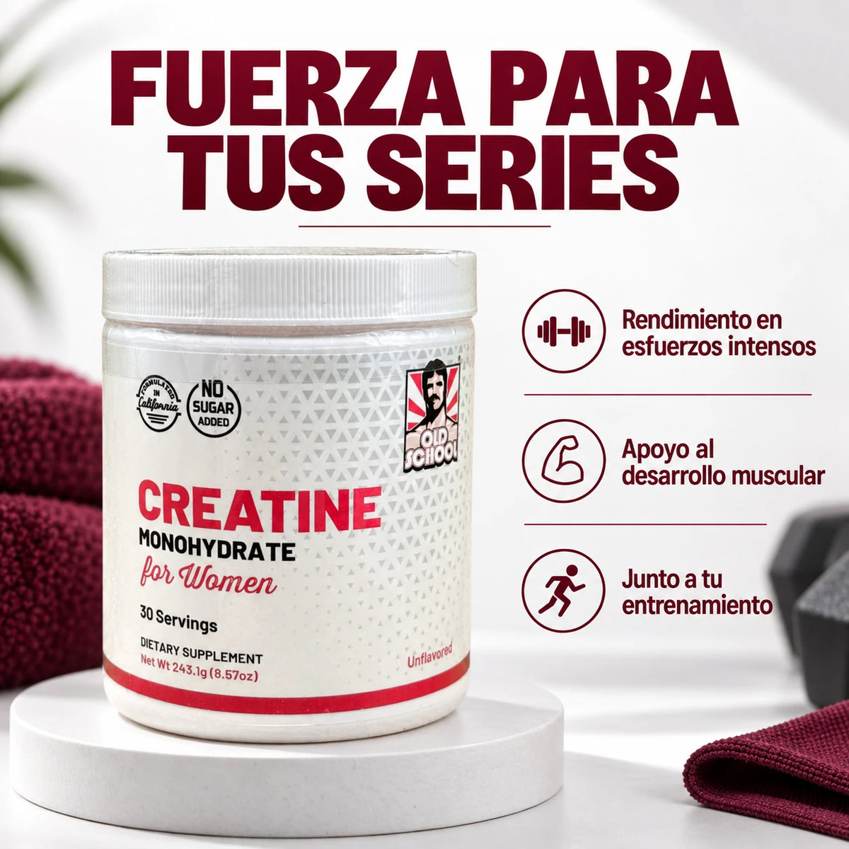 Rendimiento en esfuerzos intensos y apoyo al desarrollo muscular junto al entrenamiento