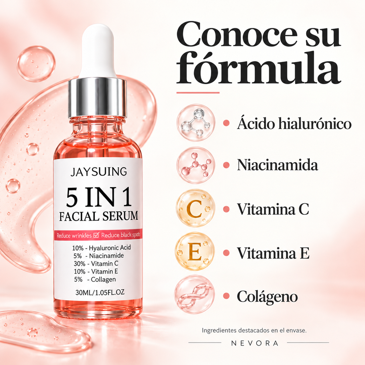 Jaysuing – Sérum Facial 5 en 1 | 30 ml