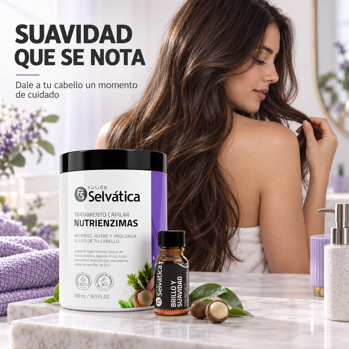 Dúo Adiós Frizz — Cabello Suave y Brillante