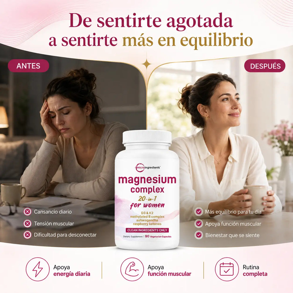 Fórmula Magnesium Complex 20-en-1 para mujer