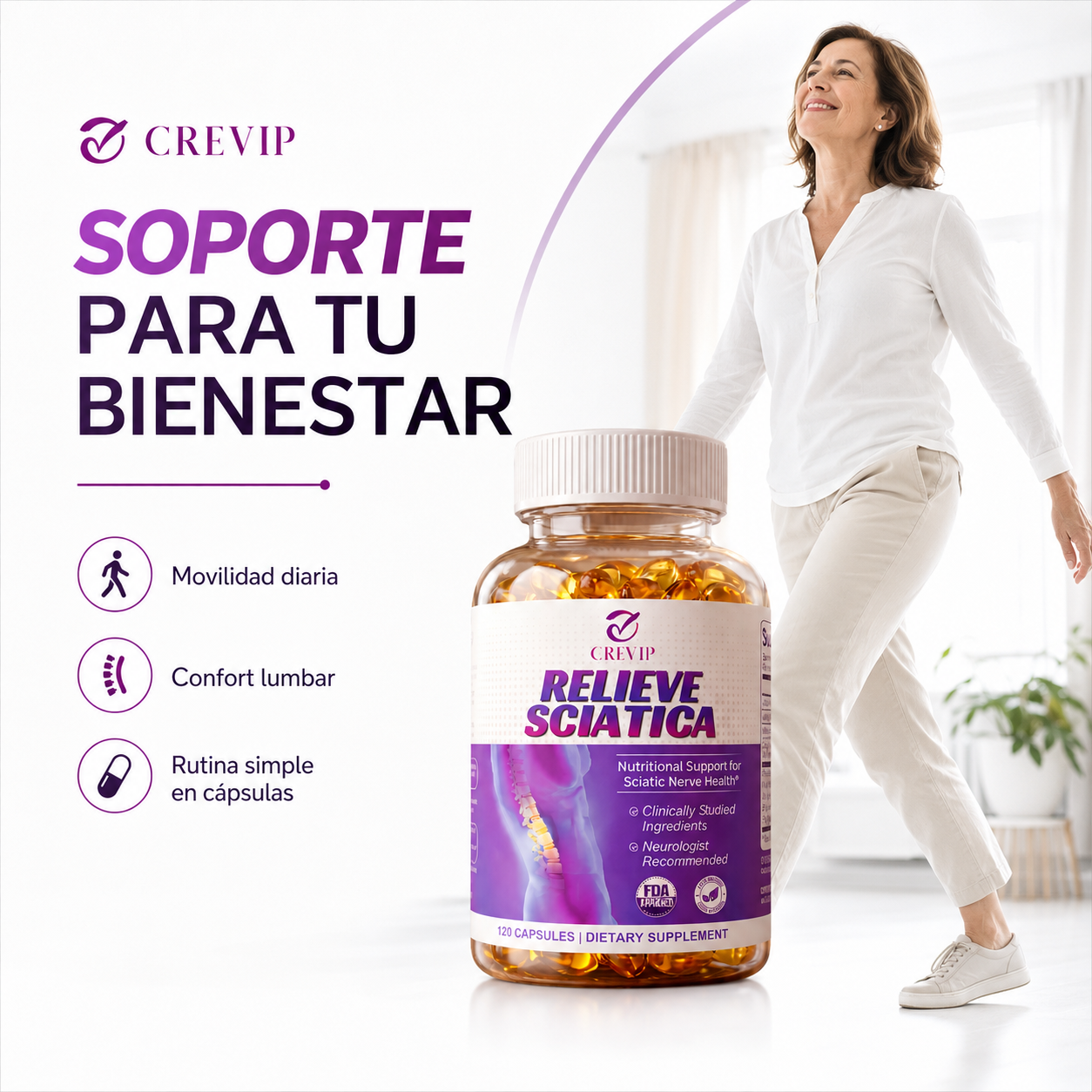 Relieve Sciatica 120 Caps