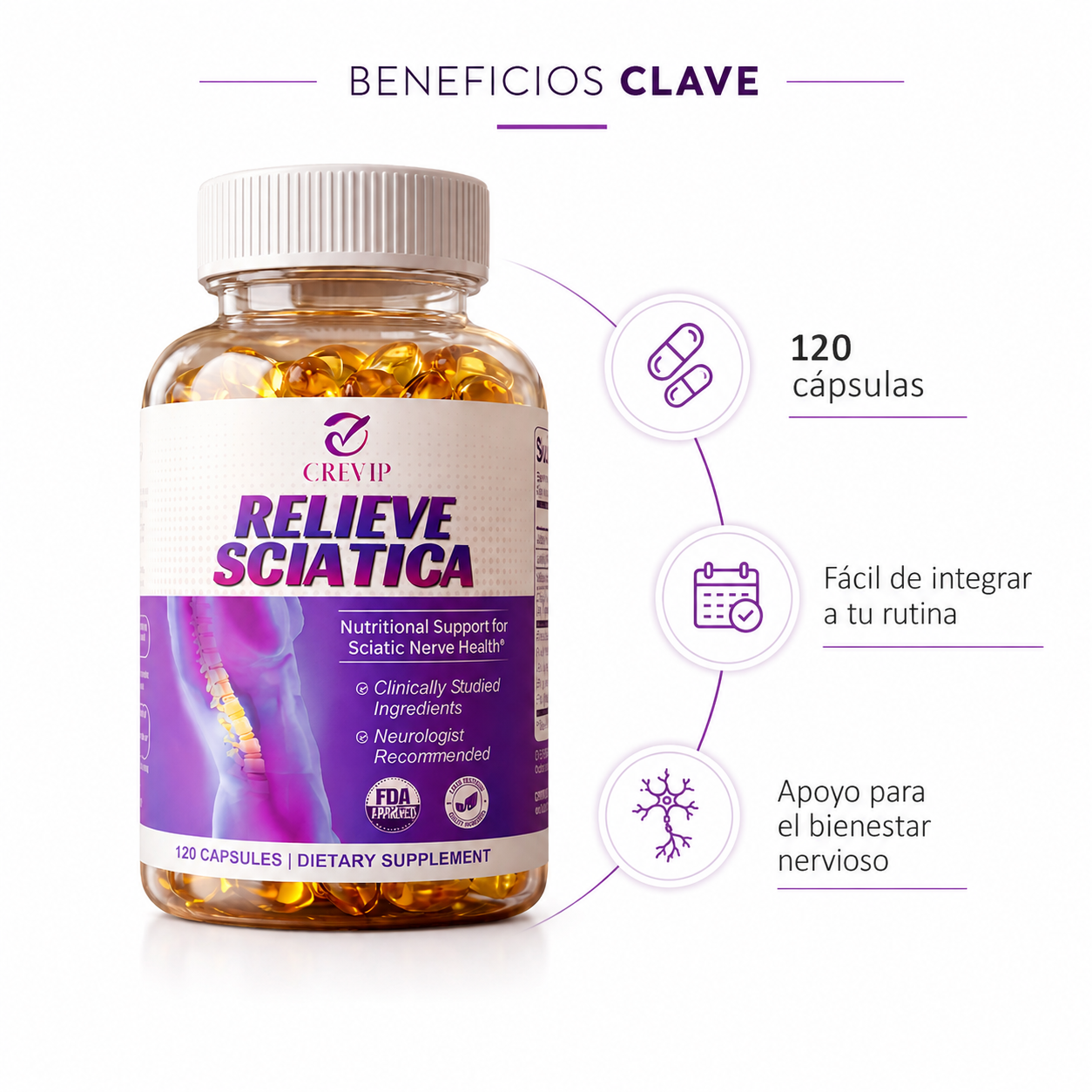 Relieve Sciatica 120 Caps