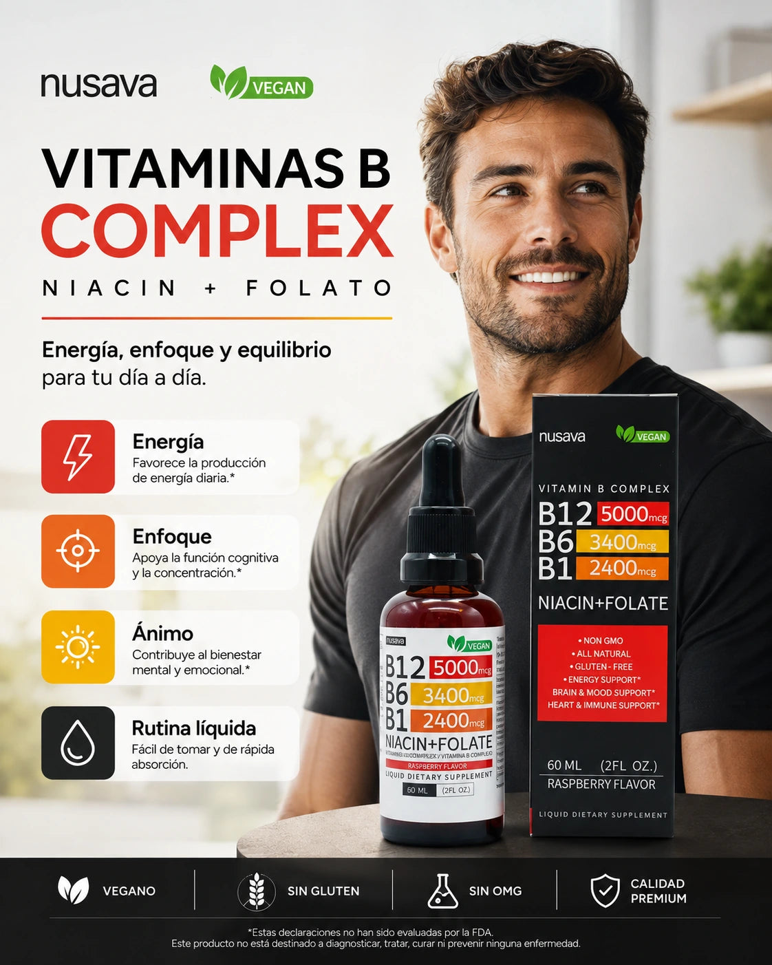 Complejo de Vitamina B - Nusava