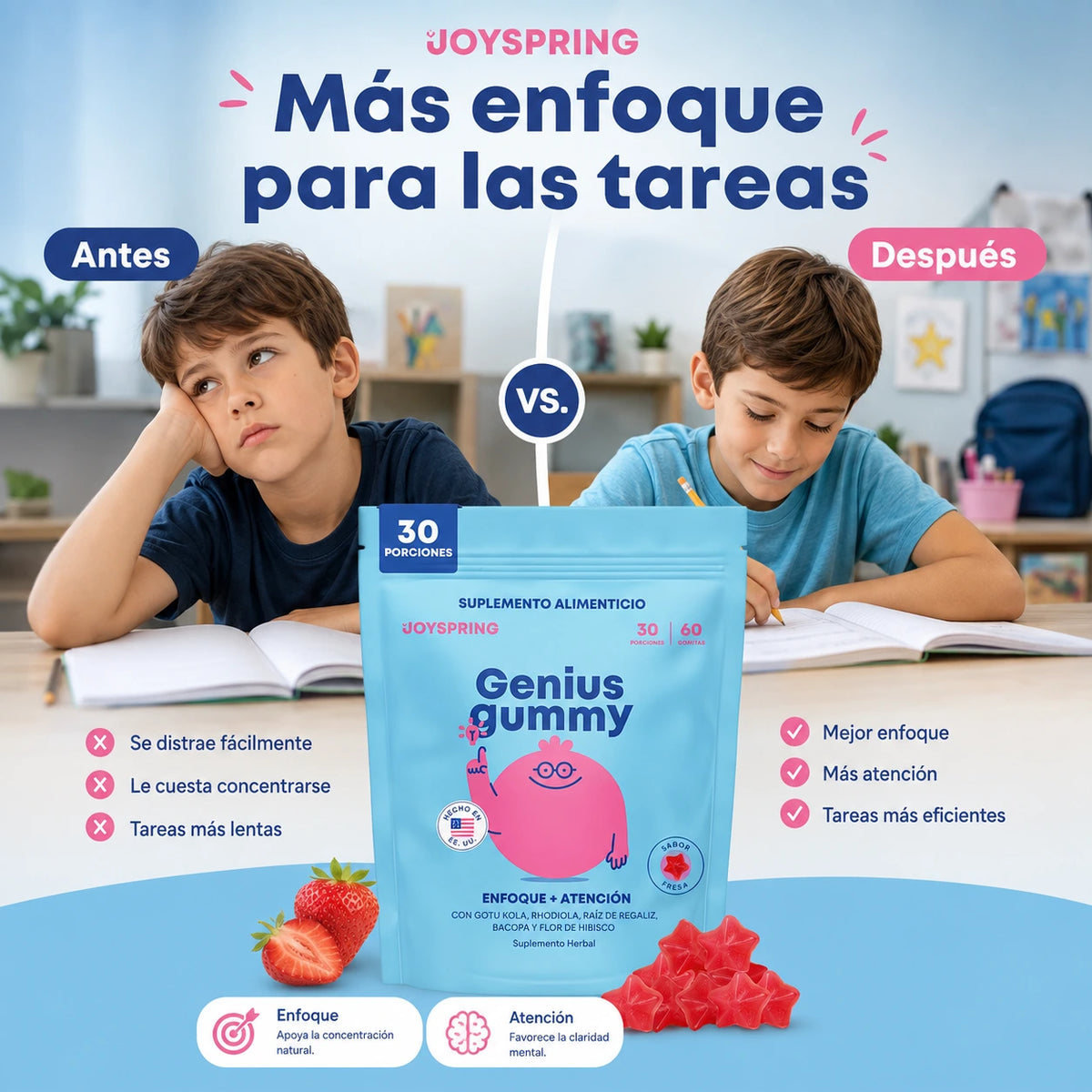 Genius Gummy fórmula y enfoque
