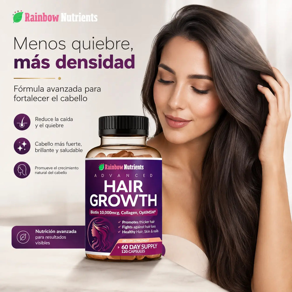 Rainbow Nutrients Advanced Hair Growth 120 cápsulas