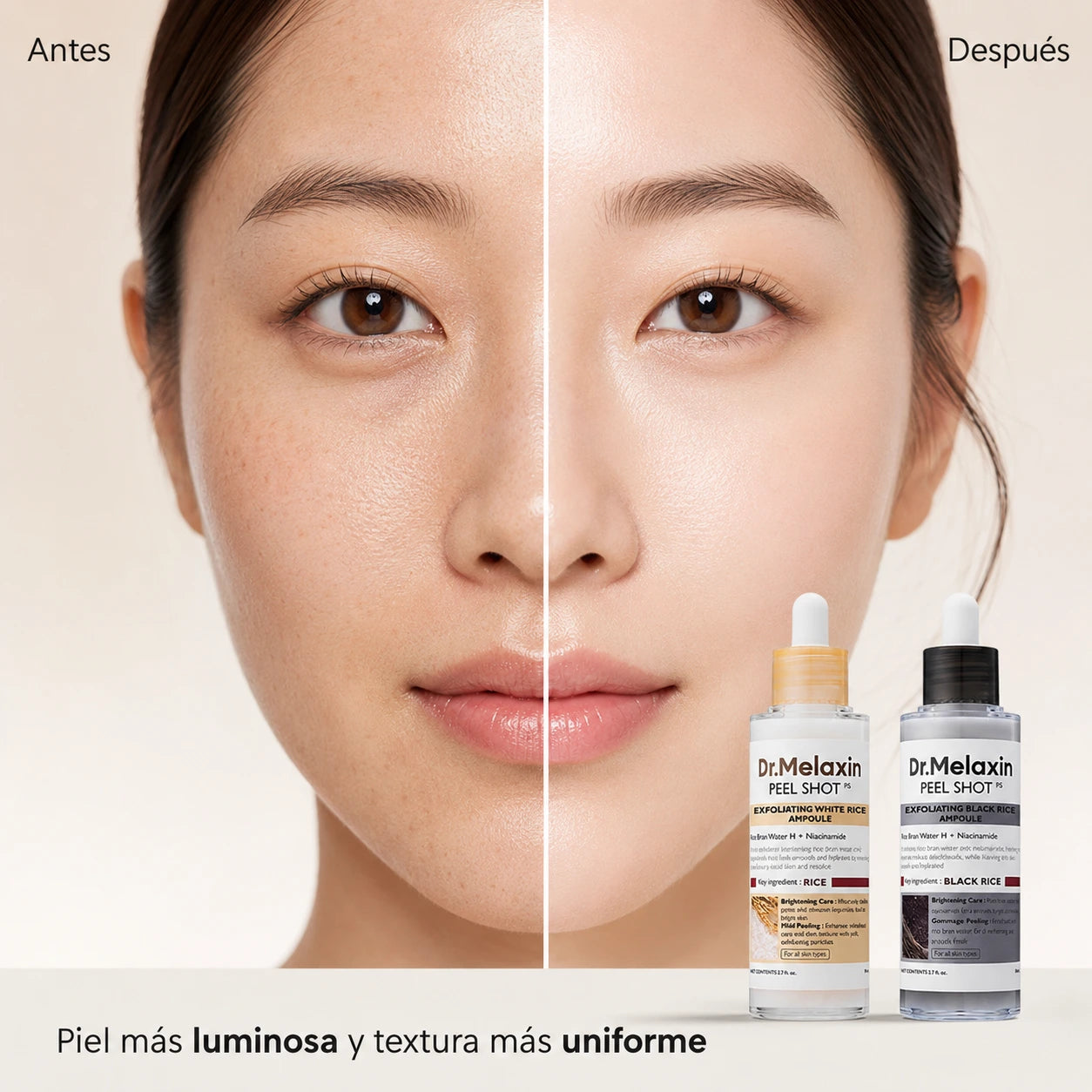 Dr.Melaxin Peel Shot Duo – White + Black Rice