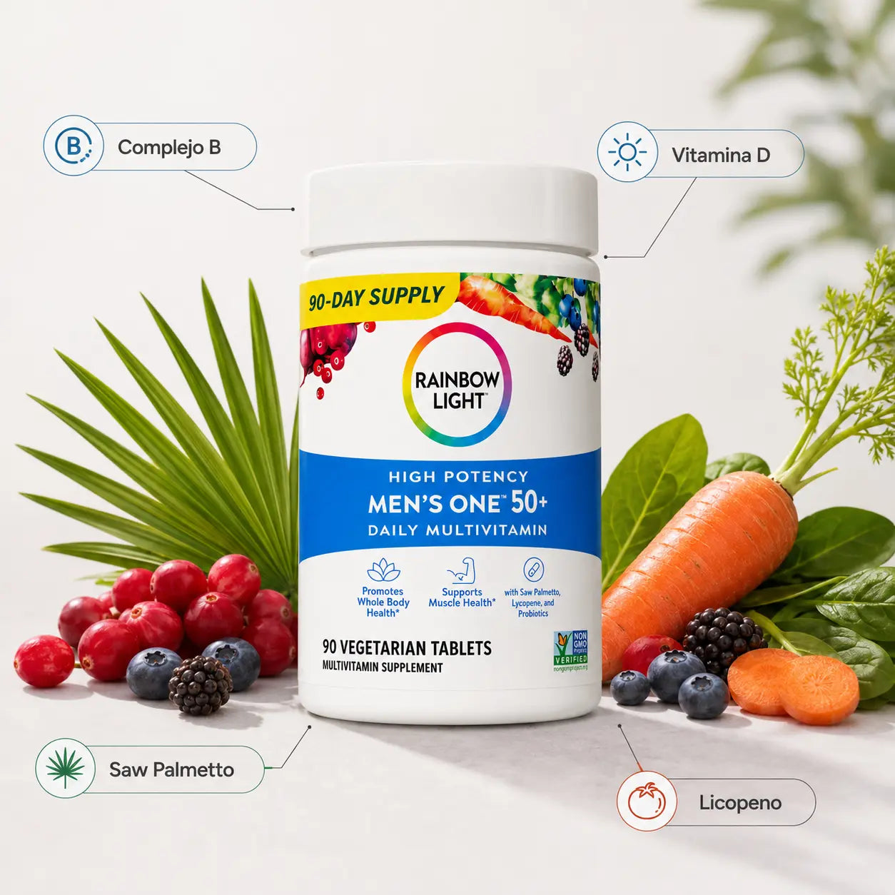 Rainbow Light Men’s Multivitamínico 90 Tabletas