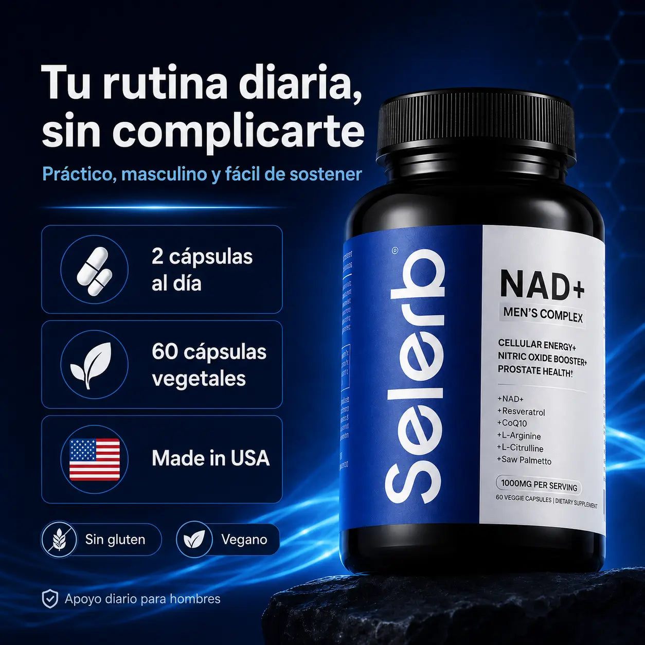 NAD+ Selerb para Hombres 13 en 1