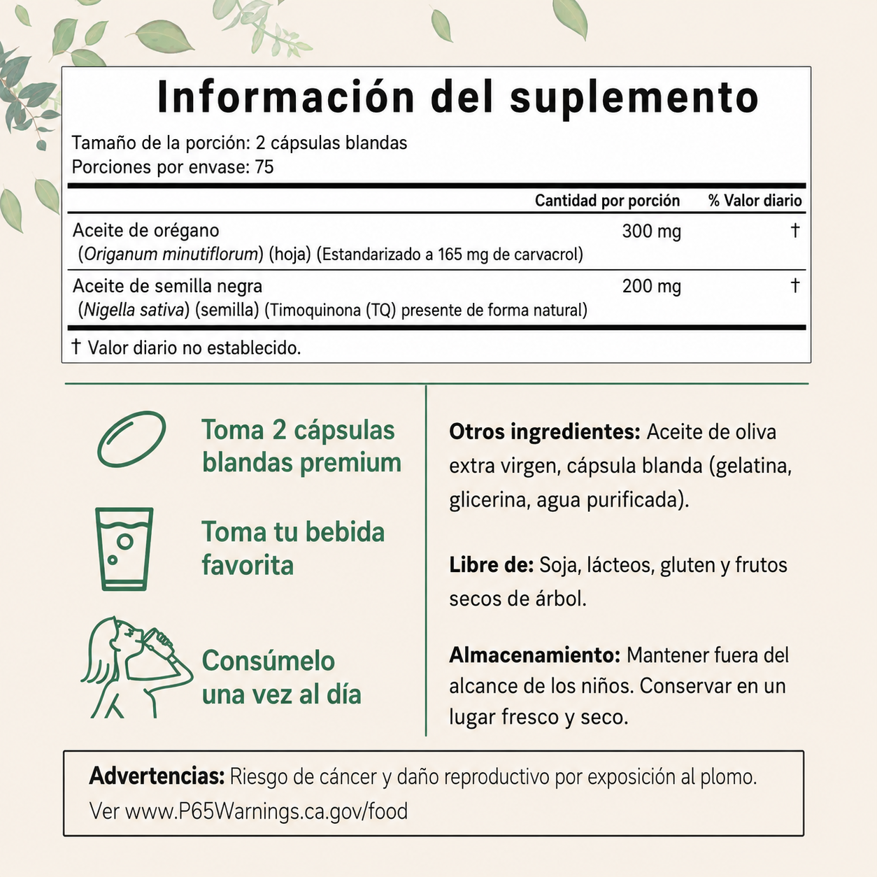 Oil Of Oregano - Protección natural y apoyo integral