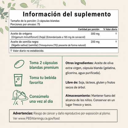 Oil Of Oregano - Protección natural y apoyo integral