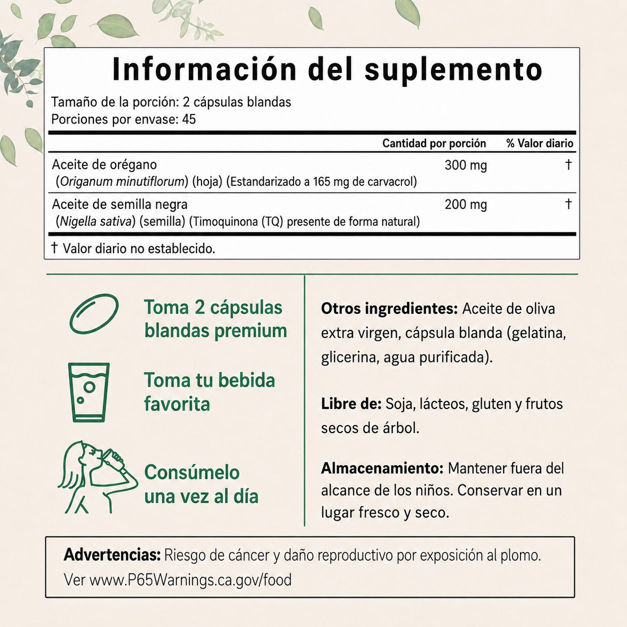 Oil Of Oregano - Protección natural y apoyo integral