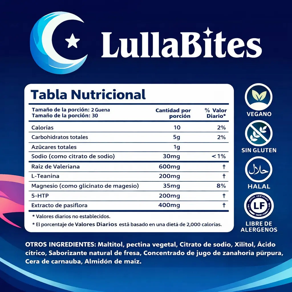 LullaBites Sleep Gummies — Duerme mejor, vive mejor