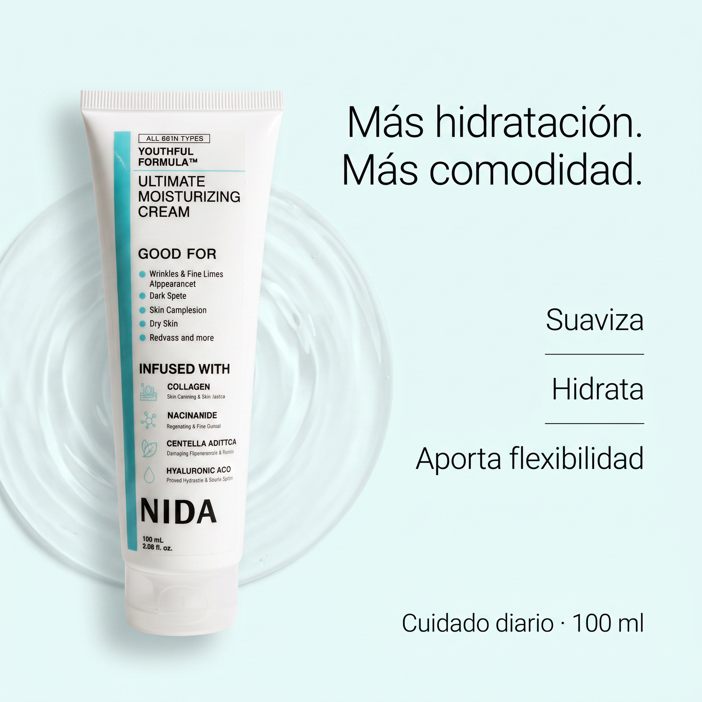 NIDA Youthful · Crema hidratante 100 ml + obsequio