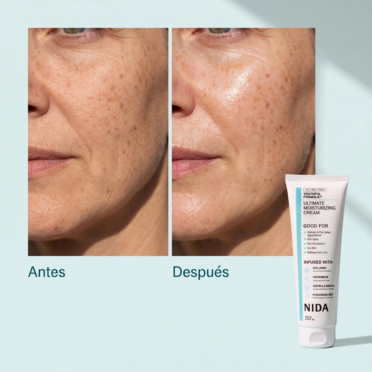NIDA Youthful · Crema hidratante 100 ml + obsequio
