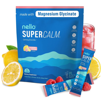 SuperCalm – Bebida Relajante con Ashwagandha KSM-66 y Magnesio Glicinato | Sin Azúcar | 20 Sobres