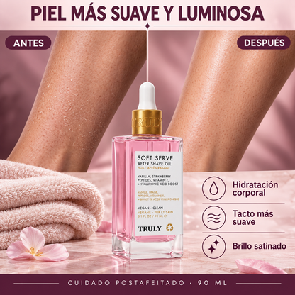 Truly Soft Serve · Aceite postafeitado 90 ml